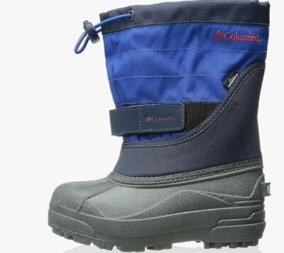 Columbia Toddler Powderbug Plus II Snow Boot Size 5 Toddler Waterproof Navy New - Image 1 of 4