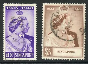 Singapore SG31/2 1948 Silver Wedding Cat 51 pounds - Picture 1 of 1