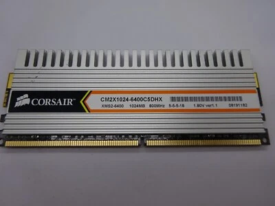 Corsair XMS2 1GB (1x1GB) DDR2 CM2X1024-6400C5DHX 800Mhz 1.80V ver1.1 #R1691 - Bild 1 von 2