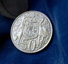 Australia 1966 Round 50 Cents - Silver - Top Grade  (013)
