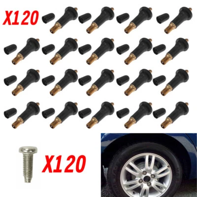 120pcs Valve Stem Rebuild Kit w/Screw TPMS 17-20008 For Buick Cadillac Chevy - Image 1 of 4