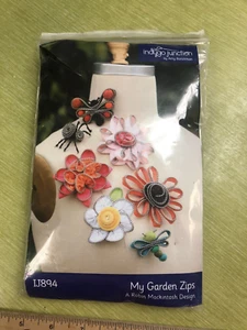 Garden Zips Craft flowers butterfly KIT zippers Indygo Junction bazaar zipper - Picture 1 of 2