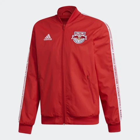 $85 NEW Adidas New York Red Bulls MLS Anthem Men's Sideline Full Jacket DP5024 Cover