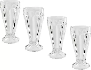 4 x Milkshake Glass Dessert Sundae Ice Cream Glasses American Style Soda - 350ml - Picture 1 of 4