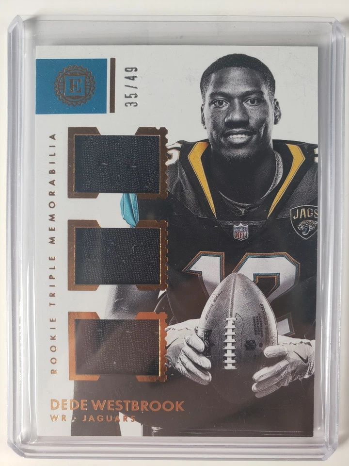 2017 Panini Encased - Rookie Triple Memorabilia #17 Dede Westbrook /49 (MEM, RC) - Image 1 of 3
