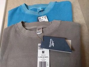 Womens Reebok Waffle natural dye short sleeve t shirts, Lot of 2, Medium, NWT - Picture 1 of 13