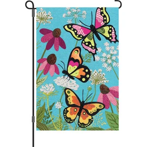 Fluttering Butterflies (12" x 18" Approx ) Garden Size Flag PR 51094 - Picture 1 of 1