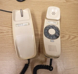 70er Post Telefon creme Wählscheiben Wand Telefon ohne TAE Stecker 70s Vintage - Bild 1 von 6