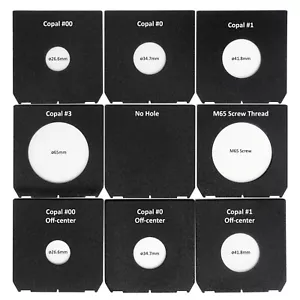 Linhof Fit Copal Compur #00 #0 #1 #2 #3 + Off-center + Custom + M65 Lens Boards - Picture 1 of 62