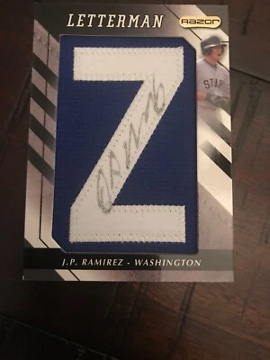 2008 Razor Letterman Autograph Auto Card - JP J.P. Ramirez - PICK THE ONE U NEED - Image 1 of 4