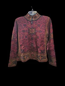 Peruvian Connection Mandarin Spice Jacket Size S NWT - Picture 1 of 8