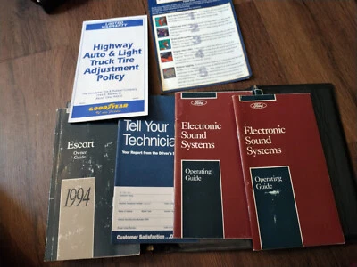 Ford Escort 1994 manual del propietario garantía sistema de sonido de neumáticos con cubierta original Foto 1 de 4