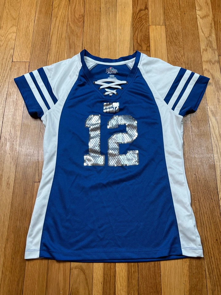 Camiseta de fútbol americano Majestic Colts para mujer mediana Andrew Luck #12 NFL adulto Foto 1 de 4