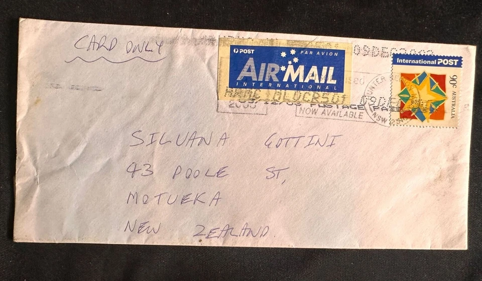 CM) 2003. AUSTRALIA. COLORFUL STAR. ENVELOPE SENT TO NEW ZEALAND. XF - Image 1 of 1