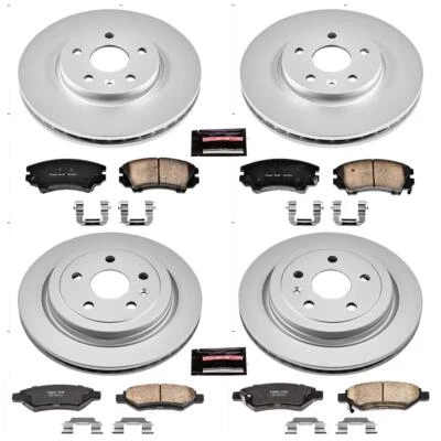 PowerStop Disc Brake Kit - Front and Rear - Fits Chevrolet Camaro 2010-2015 Genu Foto 1 de 4