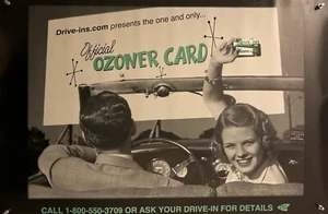 Póster publicitario original de teatro Drive-In DRIVE-INS.COM: OZONER CARD - 2000 - Imagen 1 de 7