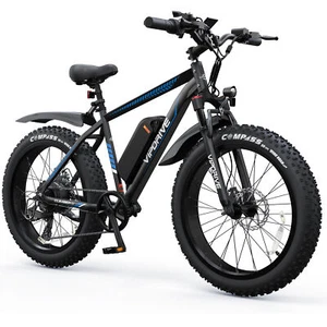 26" Mountain Electric Bicycle Fat Tire Adults Ebike 750W 48V Up to 25MPH E-Bike - Picture 1 of 11