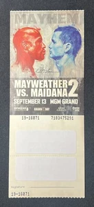 Floyd Mayweather vs Marcos Maidana 2 Ticket Stub Receipt BOXING - Picture 1 of 3