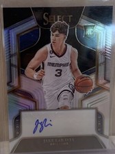 2022-23 Select Jake LaRavia RC Rookie Signatures Silver Prizm #55/249