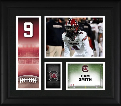 Cam Smith South Carolina Gamecocks Framed 15" x 17" Player Collage Cover