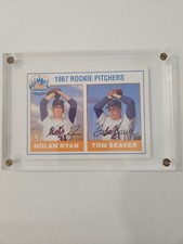  1967 ACME REPRODUCTIONS ROOKIE PITCHERS NOLAN RYAN & TOM SEAVER CARD 