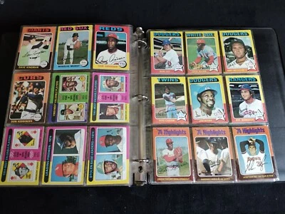 1975 Vintage Topps Baseball Card Lot - Berra! Ryan! Maris! Gibson! Carew! Brock! - Image 1 of 4