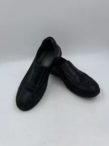 Ecco Black Women's Comfort Slide On Shoe Size 40 Toe Creasing - Picture 1 of 14