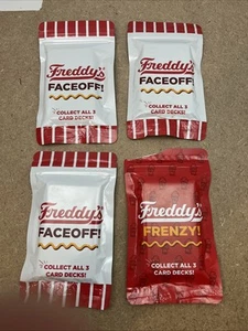 Freddy’s Frenzy! & Faceoff! 4 Sealed Decks Of Playing Cards; Ages 3+ Years - Picture 1 of 4