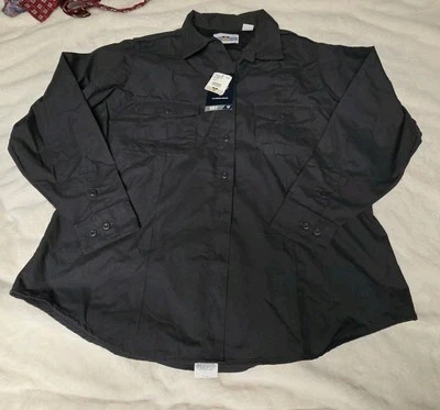 Womens 48.0 Long Dark Gray Flying Cross Long Sleeve Uniform Shirt, New With Tags - Image 1 of 4