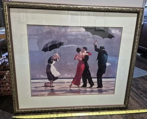 The Singing Butler Jack Vettriano Print matted & framed - Picture 1 of 1