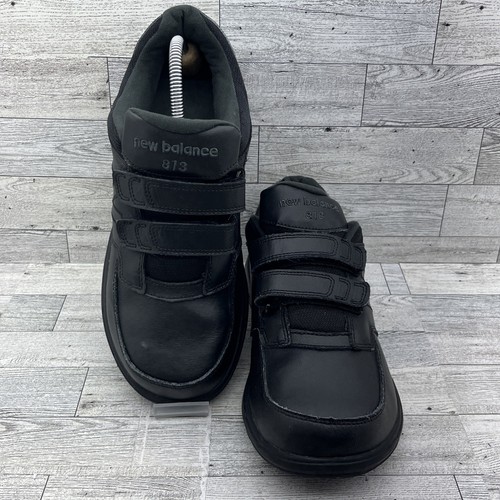 New Balance 813 scarpe sneakers comode in pelle nera con gancio MW813HBK uomo 9 4E