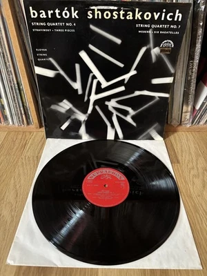 BARTOK, SHOSTAKOVITCH, SLOVAK STRING QUARTET ~ 1966 LP ~ EX++ - Image 1 of 4