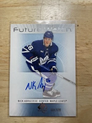 Nick Abruzzese 2022-2023 SP Authentic Retro Future Watch Auto  604/699 RFWA-AB - Image 1 of 2