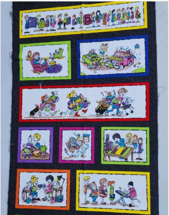 Under the Influence of Fabric Quilt Country Moda Cotton Fabric Panel 23" x 43" - Image 1 of 1