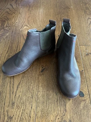 Botines para mujer Ed Hardy Waide cuero marrón talla 7,5/37,5 ¡Bonitos! Foto 1 de 4