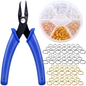 Anelli Spaccati per Fare Gioielli, 700pz Anello Piccolo Spaccato con Pinza Anello Spaccato... - Foto 1 di 7