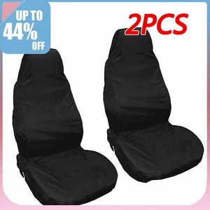 2Pcs Washable Front Seat Covers Universal Car Van Waterproof Anti-dust Protector - Picture 1 of 24