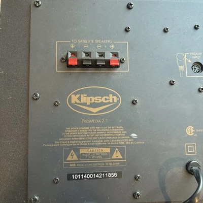 Klipsch ProMedia 2.1 THX Speaker Subwoofer Only Wired - Untested As Is - Image 1 of 4