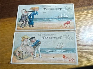 Vandevoort Trade Card-The Schooner Yacht-Long Branch, NJ.   U415 - Picture 1 of 2