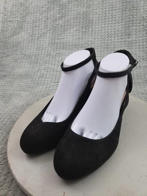 Zapatos de vestir Seychelles para mujer talla 10 negros de gamuza con correa al tobillo Foto 1 de 4