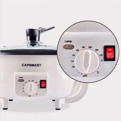 Tostador de granos de café eléctrico para el hogar con calefacción de temperatura constante completamente automático Foto 1 de 4