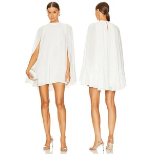 Amanda Uprichard Sancerre Mini Dress Ruffle Cape Sleeves Bridal Formal Party XS - Picture 1 of 10