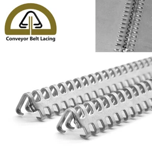 PVC PU PVK Belt Fasteners Unibar 12" Hooks with Pins Stainless Steel 4 Pack - Picture 1 of 13