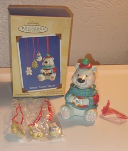 Hallmark Keepsake Ornament Sweet Tooth Treats 2002 Set of Four - Picture 1 of 5
