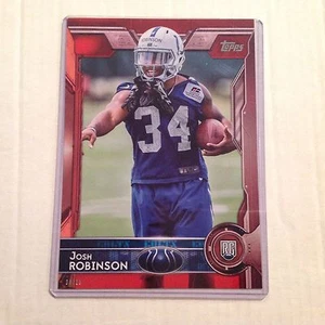 #498 Josh Robinson Mississippi St Colts RC #/25 made Red Version 2015 Topps 5x7 - Picture 1 of 1