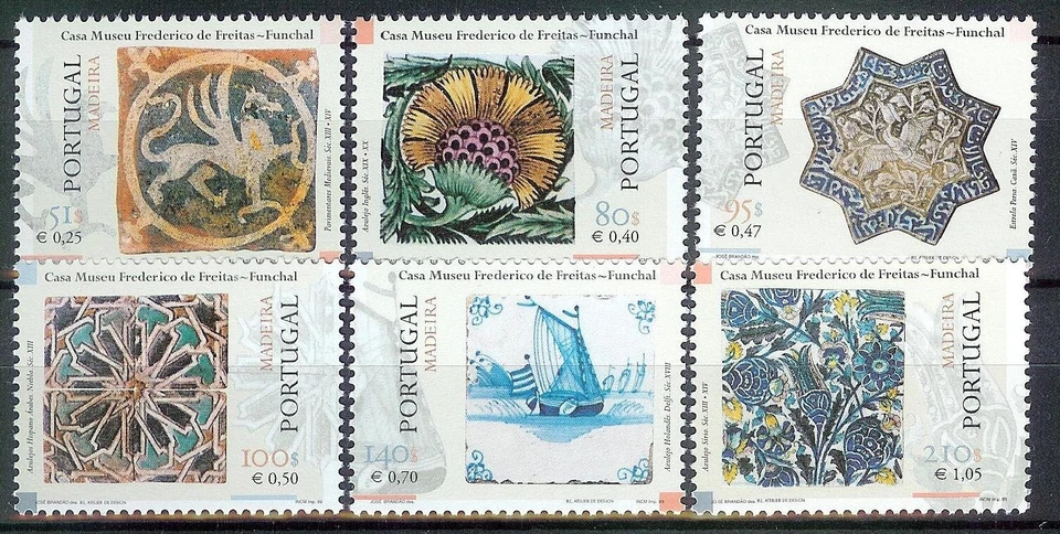 Portugal 1999 - Madeira Tiles stamps set MNH - Image 1 of 1