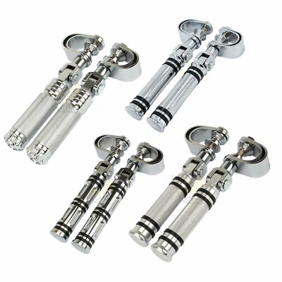 Motorcycle U-Clamp Foot Pegs Rests 1" 1-1/4" Highway Engine Crash Bar For Harley - Image 1 of 4