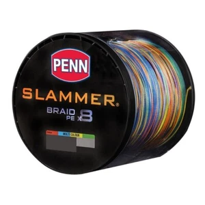 Penn Slammer Braid X8 20LB 3000 M 0.21mm Multicolour PE2.5 - Picture 1 of 5