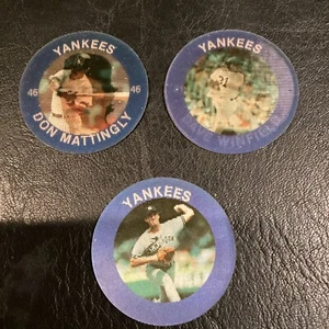 3x 7-11 1985 Yankees Don MATTINGLY Dave Winfield Righetti HOF Collector Coin Lot - Picture 1 of 5