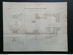 ANNALES PONT et CHAUSSEES (Dep51) Plan d'installation du Canal De Bourgogne 1898 - Imagen 1 de 4